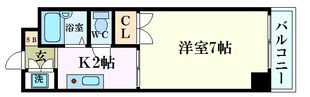 ルミネ東白島の物件間取画像